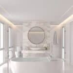salle de bain marbre blanc 1
