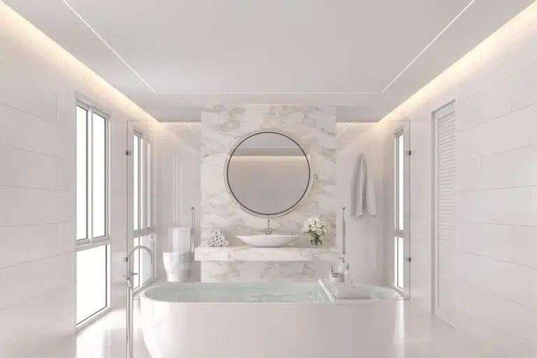 salle de bain marbre blanc 1
